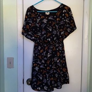 Almost black dress more like a navy blue.